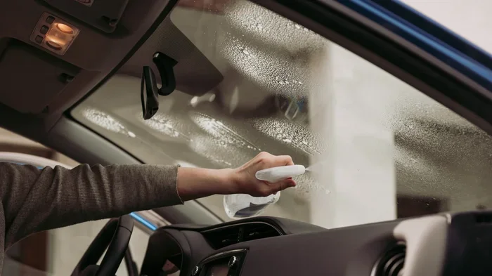 How to Remove Film From the Inside of a Car Windshield