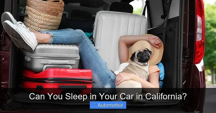 Can You Sleep in Your Car in California A Complete Guide
