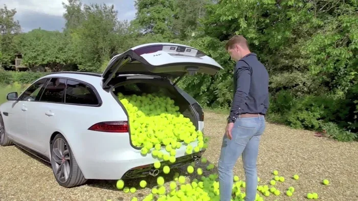Ever Wonder How Many Tennis Balls Can Fit in a Car